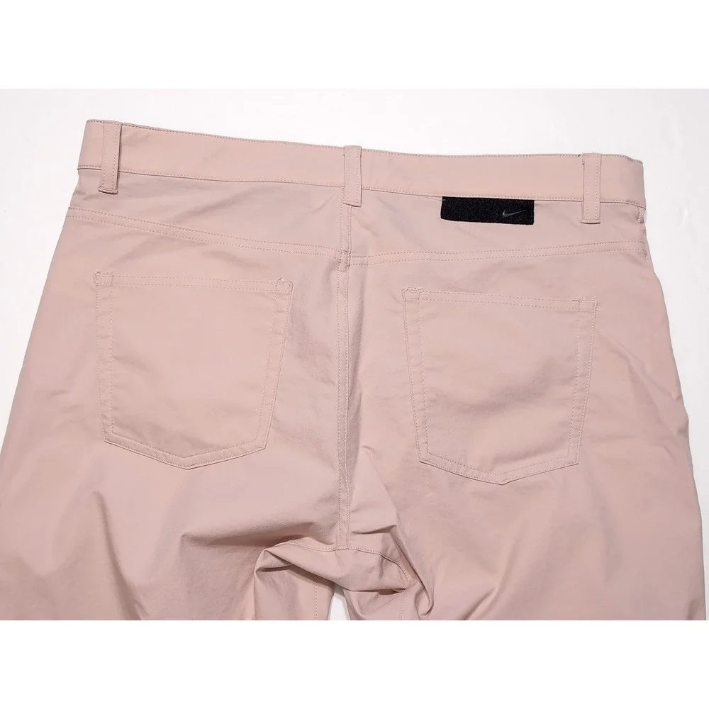 NIKE Golf Pants Men 35x30 Pink NWOT Dri-FIT Repel 5-Pocket Slim Fit DA3064-601